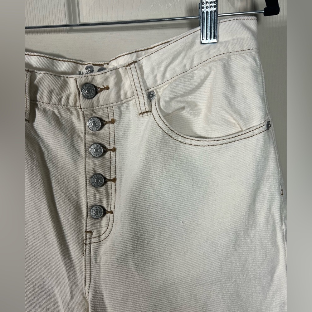 We The Free Free People Cream Ankle Jeans - Picture 2 of 6